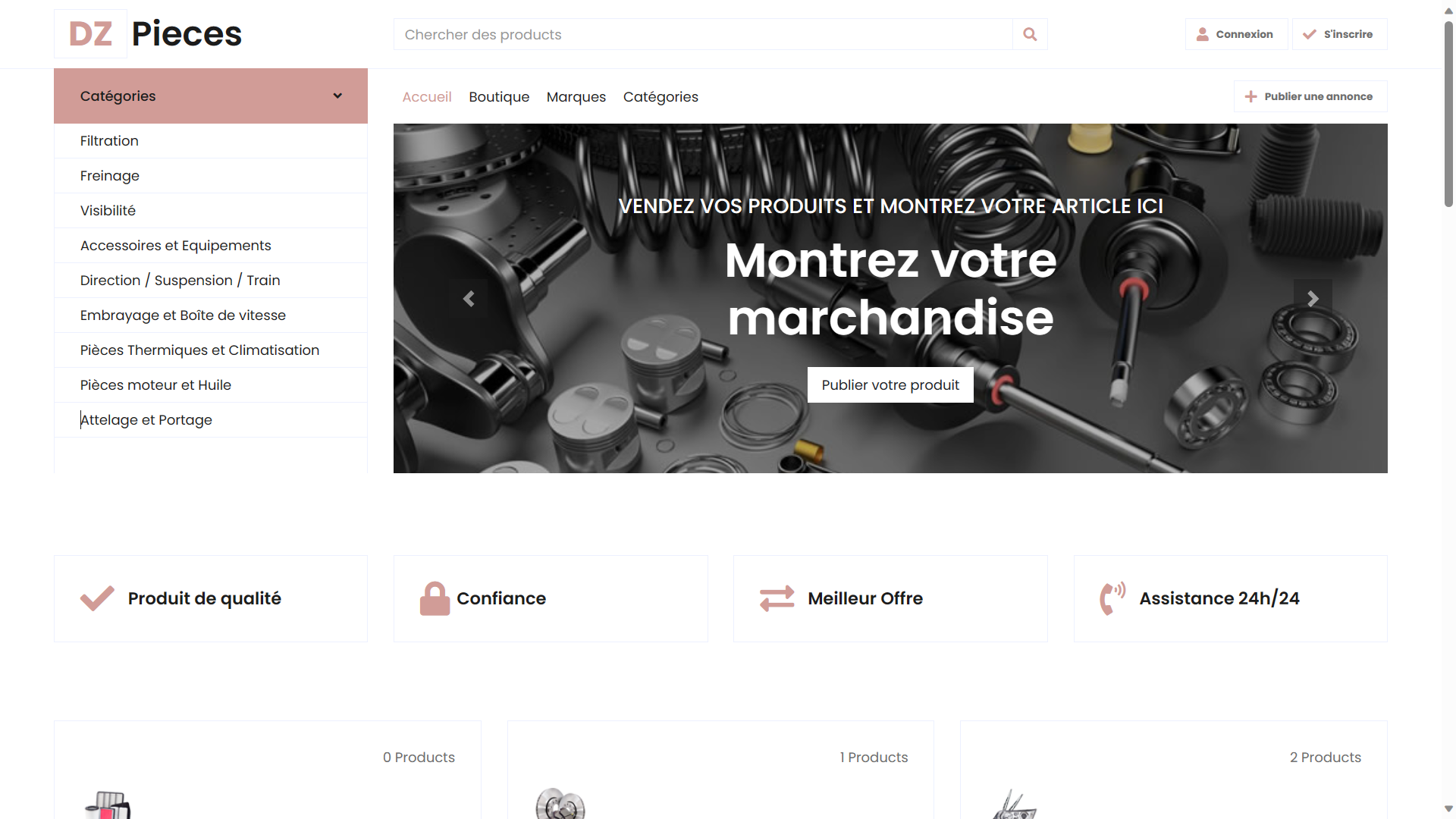 DZ PIECES E-commerce Website